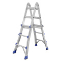 rubber feet multi-purpose telescopic step ladder